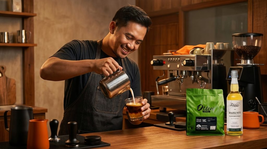 premium syrup hazelnut house blend 70 30