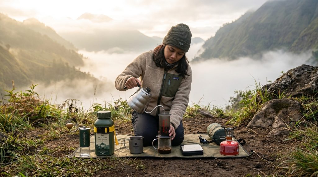 kopi hitam camping