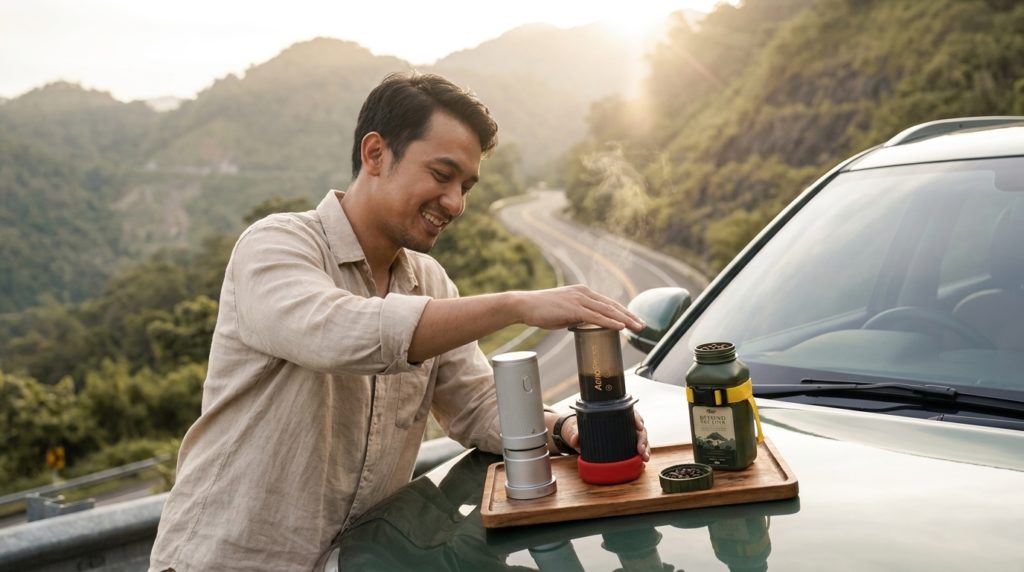 kopi saat road trip