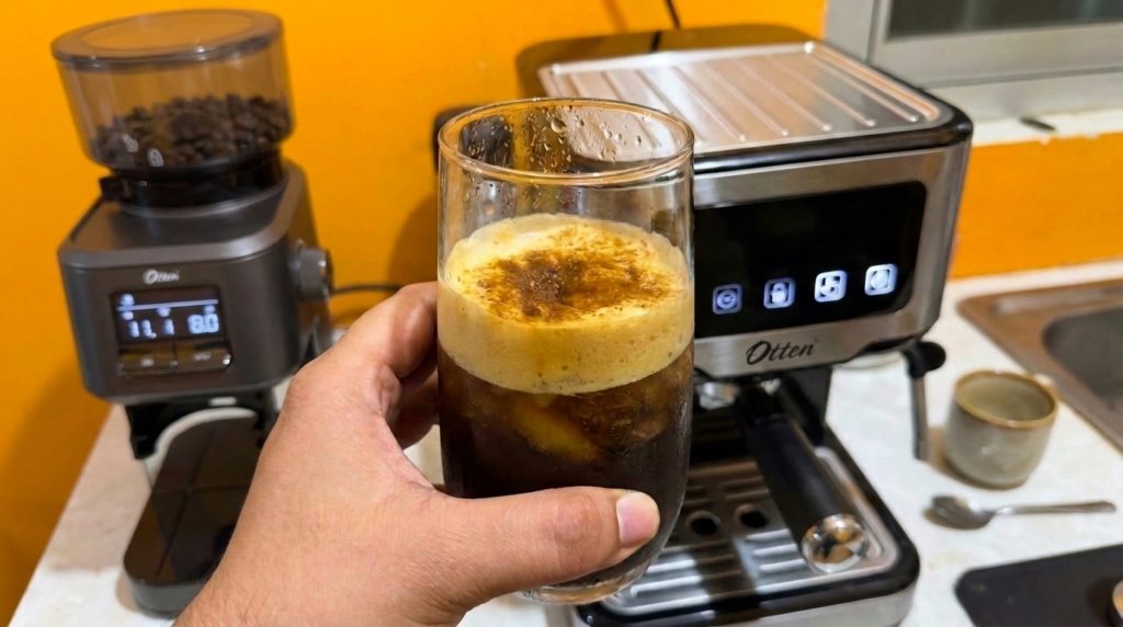 es americano crema steam dengan otten ottura