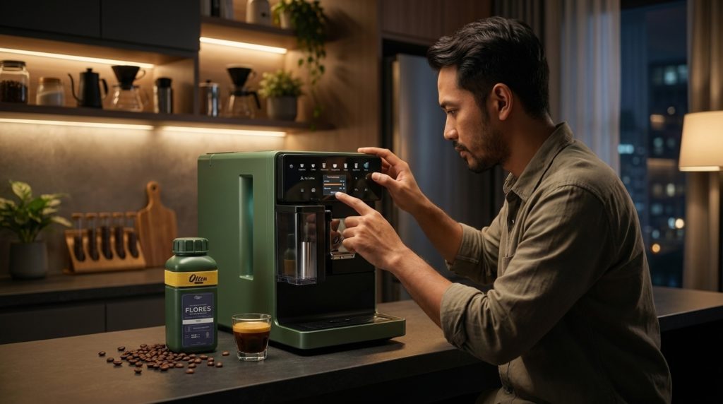 fitur smart automatic coffee machine