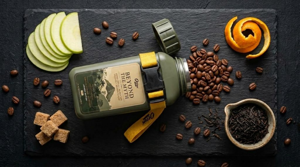 karakter rasa kopi gunung kawi soe roast flatlay