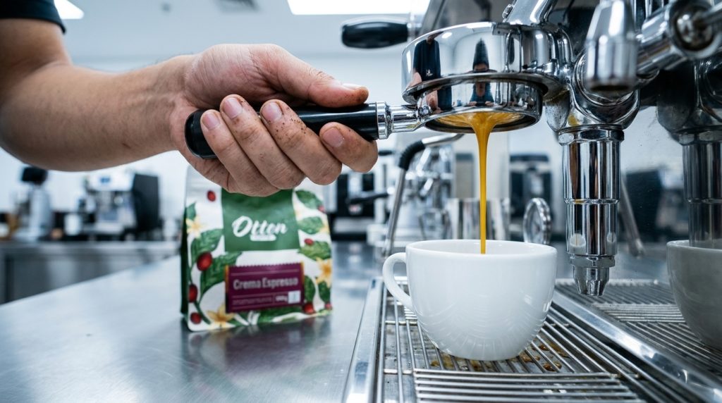 kelas espesso medan dengan crema espresso