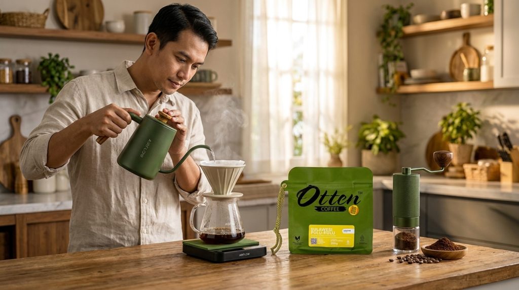 kopi harian untuk kerja di rumah