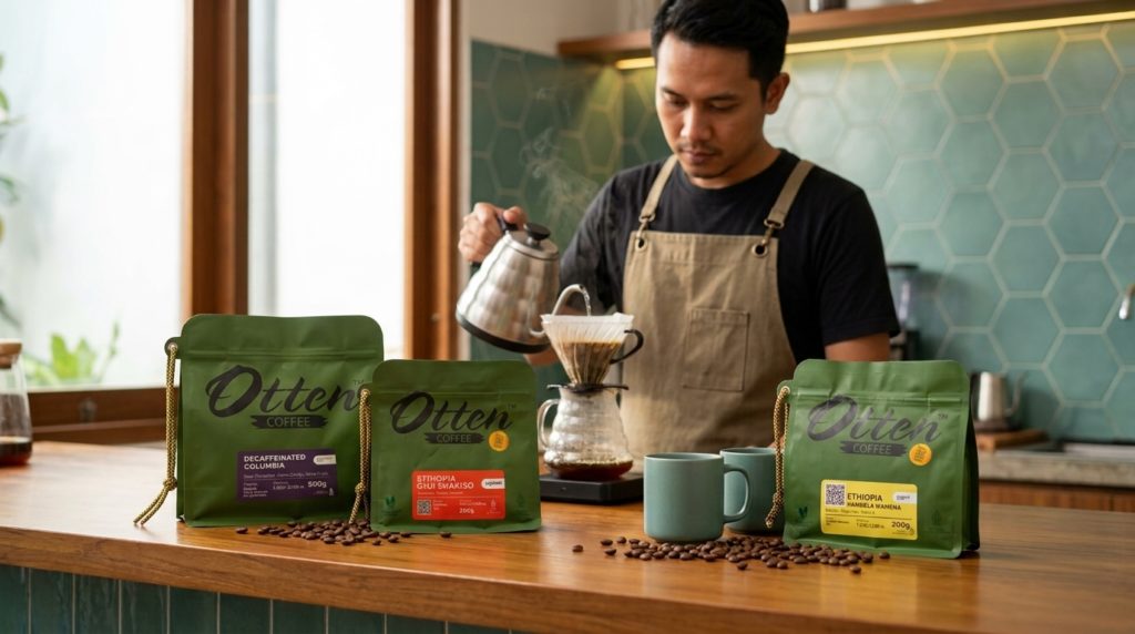 kopi tinggi lahan tanam diseduh