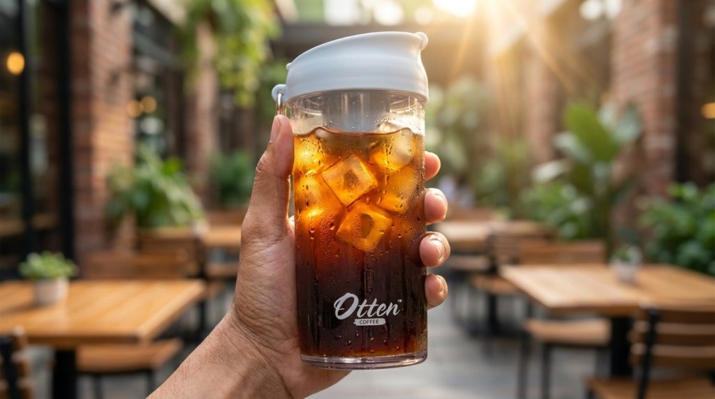 persiapan lari dengan kopi