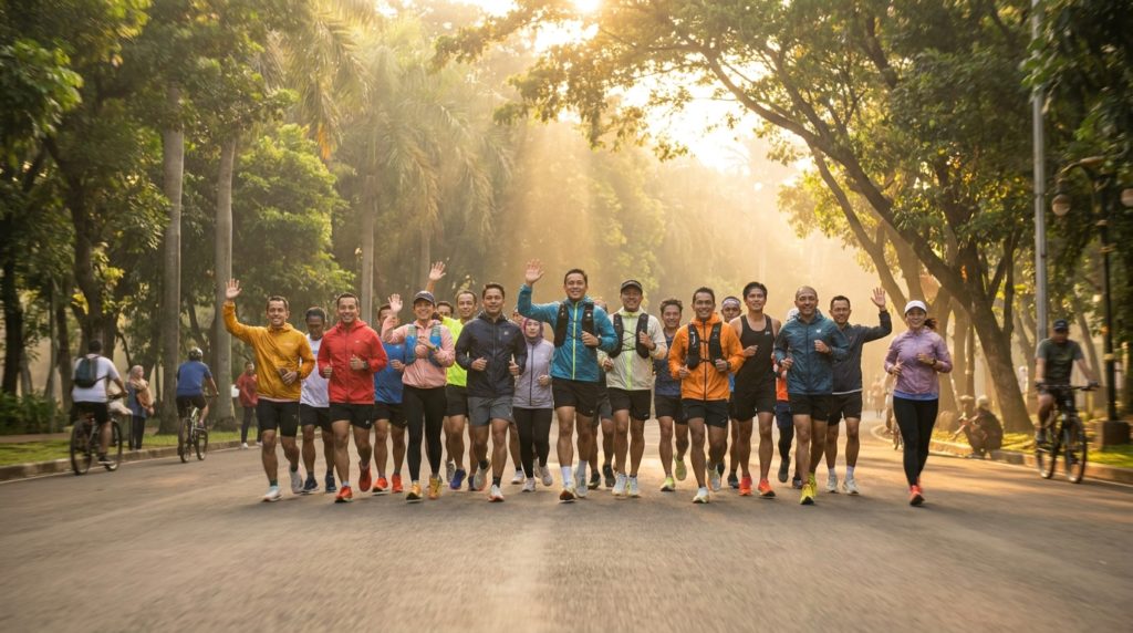 persiapan lari ramai ramai
