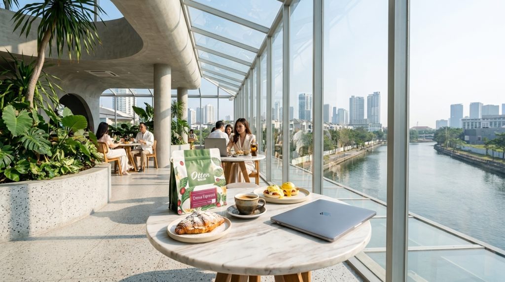 tempat ngopi dan sarapan estetik di pik
