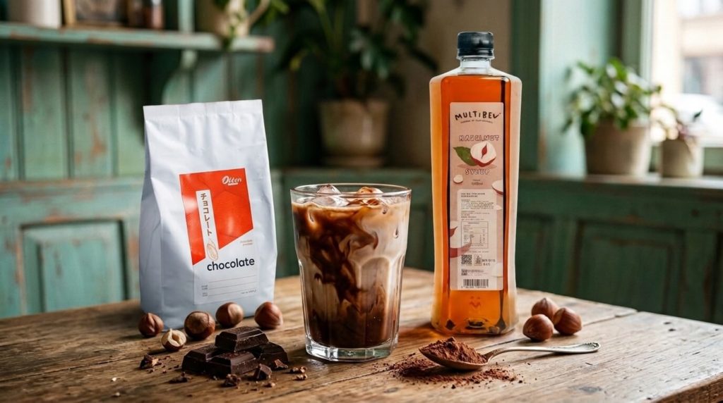 Iced Hazelnut Chocolate dengan Multibev 1 Liter