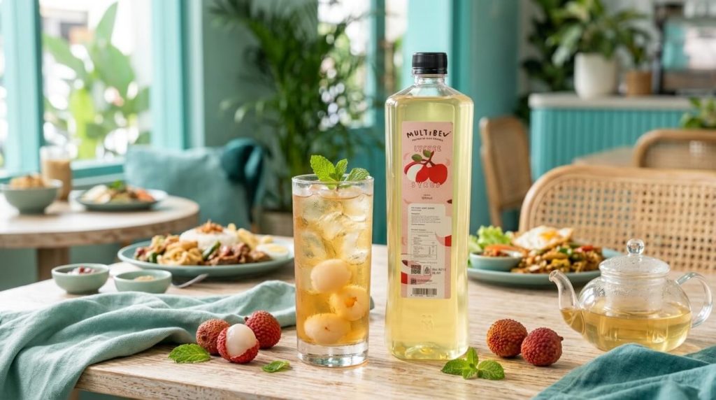 Lychee Tea dengan Multibev 1 Liter