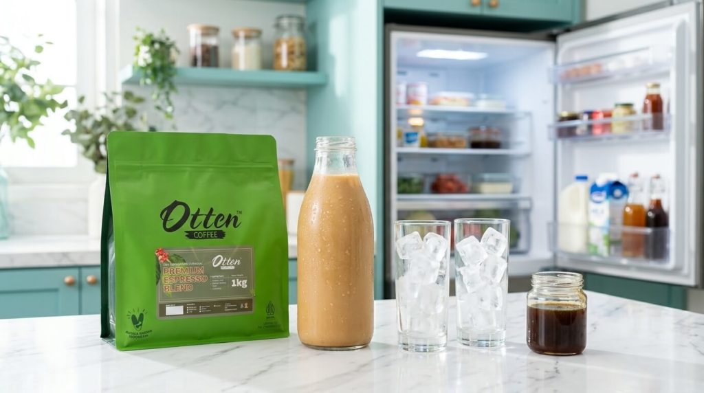 kopi literan rumahan dengan kopi espresso blend