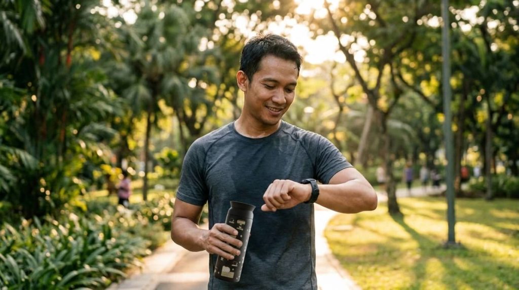 manfaat lari sore dengan tumblr kopi otten